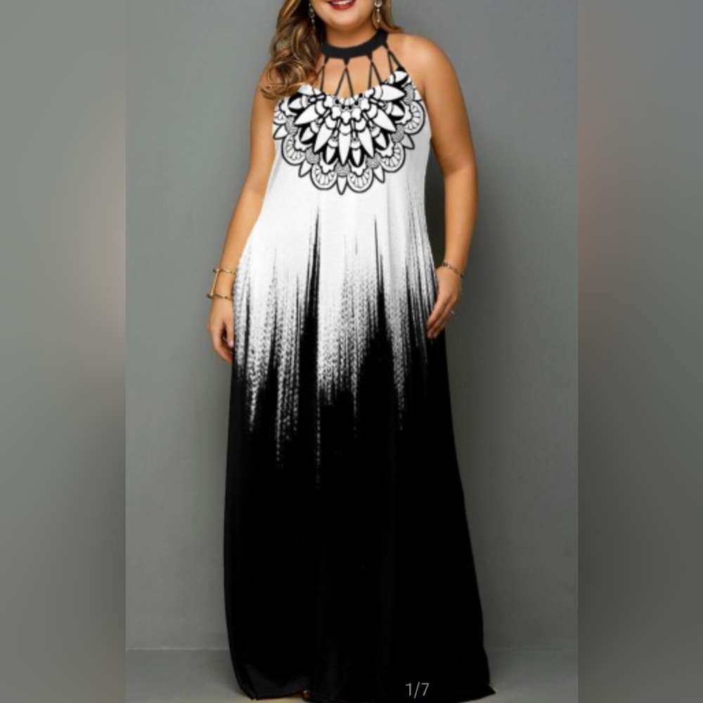 Tribal maxi dress